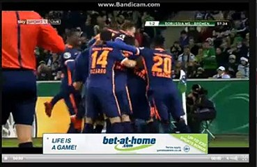 Jannik Vestergaard Super  Goal Borussia Monchegladbach 1-2 Werder Bremen 15-12-2015
