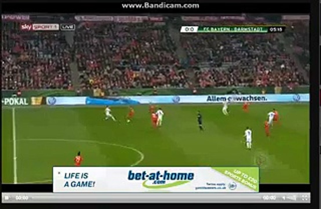 Bayern Munich  Incredible CHANCE BAYERN MUNICH 0-0 DRAMSTADT 15-12-2015