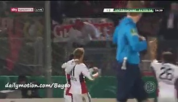 Stefan Kießling Goal - Unterhaching 1-2 Bayer Leverkusen - 15-12-2015