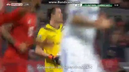 Robert Lewandowski Fantastic Chance - Bayern 0-0 Darmstadt