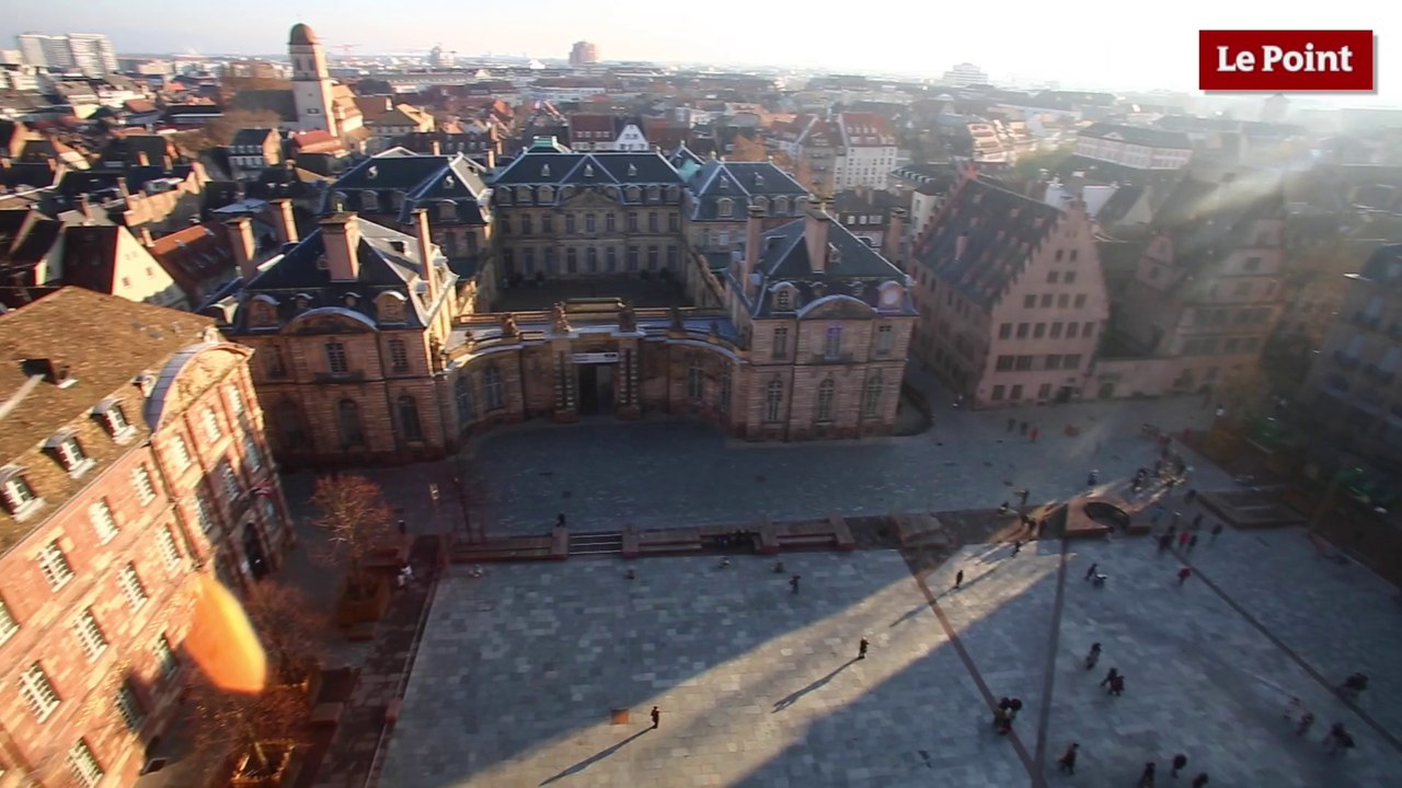 Au sommet de la cathédrale Notre-Dame de Strasbourg