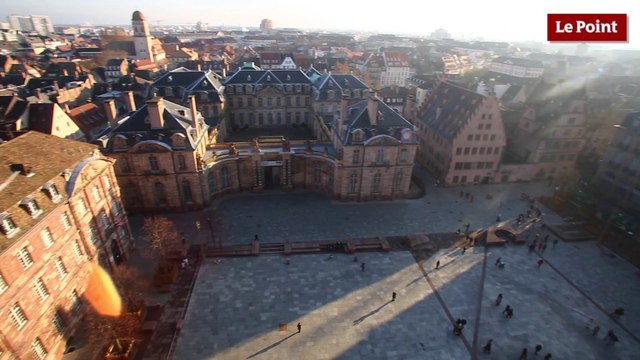 Au sommet de la cathédrale Notre-Dame de Strasbourg