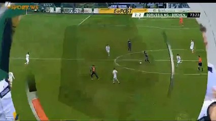 Branimir Hrgota Goal - B. Monchengladbach 2- 2 Werder Bremen - 15_12_2015