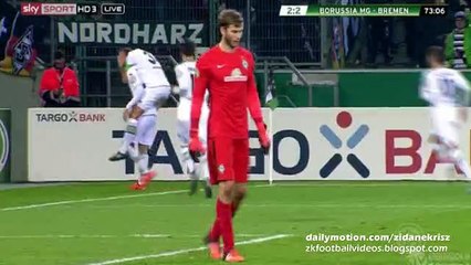 Branimir Hrgota 2-2 Goal - Mönchengladbach v. Werder Bremen 15.12.2015 HD DFB Pokal