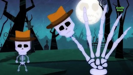 Finger Family Skeleton  Halloween nursery rhymes with lyrics  Kids songs