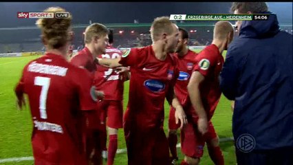 Marc Schnatterer Goal - Erzgebirge Aue 0-2 FC Heidenheim - 15-12-2015