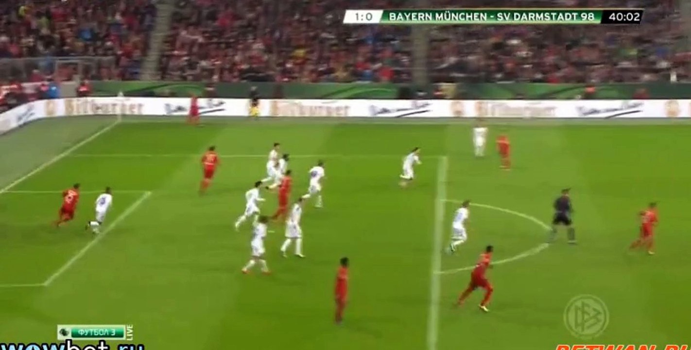 Amazing Goal Xabi Alonso - Bayern Munchen 1-0 SV Darmstadt (15.12.2015) DFB Cup