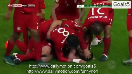 Xabi Alonso Goal Bayern 1 - 0 Darmstadt DBF Pokal 15-12-2015