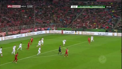 Xabi Alonso Goal - Bayern Munich 1-0 Darmstadt - 15-12-2015