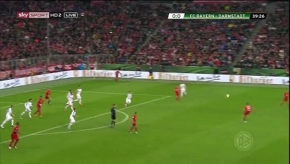 Xabi Alonso Goal - Bayern Munich 1-0 Darmstadt - 15-12-2015