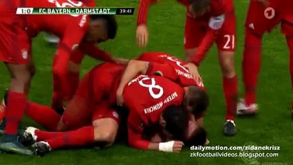 1-0 Xabi Alonso INCREDIBLE GOAL - Bayern Munich v. Darmstadt 15.12.2015 DFB Pokal