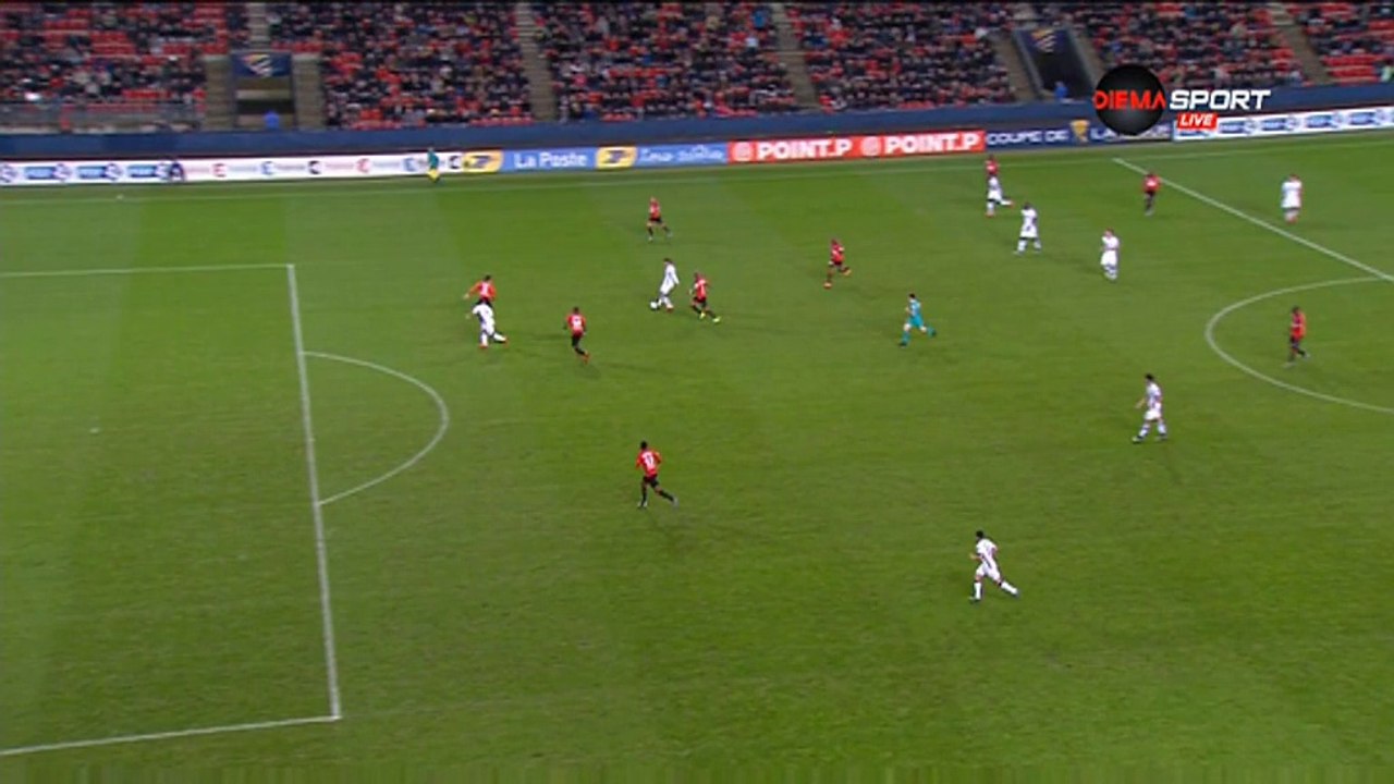 0-1 Wissam Ben Yedder Goal - France  Coupe de la Ligue  Round 4 - 15.12.2015, Stade Rennais 0-1 Toulouse FC