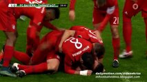 1-0 Xabi Alonso Incredible Volley GOAL - Bayern Munich v. Darmstadt 15.12.2015 DFB Pokal