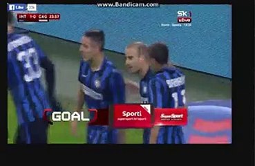Rodrigo Palacio Incredible  GOAL INTER 1-0 CAGLIARI 15-12-2015