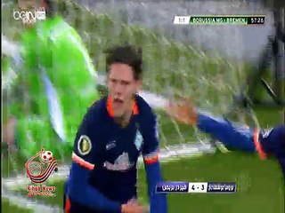 اهداف مباراة ( بوروسيا مونشنغلادباخ 3-4 فيردر بريمن ) كأس ألمانيا 2015/2016
