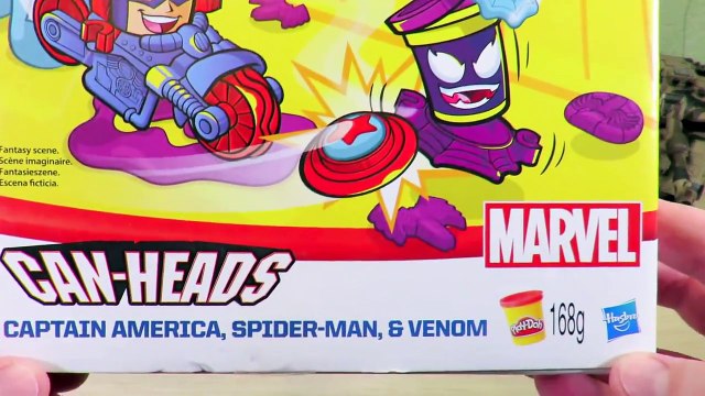 Marvel toys for boys playtime toddlers spider man captain america venom toys play doh игру
