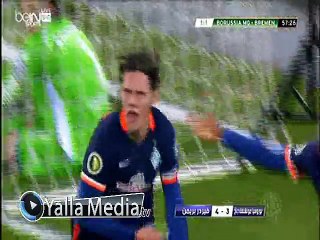 اهداف مباراة ( بوروسيا مونشنغلادباخ 3-4 فيردر بريمن ) كأس ألمانيا 2015/2016