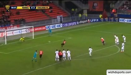 Diagne F. (Penalty) Goal - Rennes 1 - 2 Toulouse - 15-12-2015