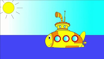 Let’s color a submarine! Learning colors. Learning videos for kids.mp4