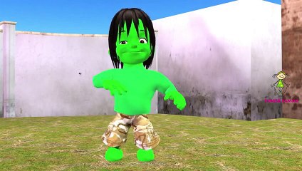 Dinosaurs Vs Hulk Finger Family Nursery Rhymes | Super Hero Fights 3D