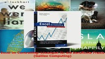 Lesen  Excel im Controlling Lösungen für die berufliche Praxis Galileo Computing PDF Online