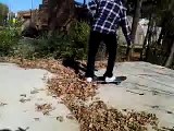 Skateboarding gap fail
