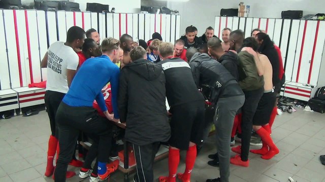 La joie dans le vestiaire guingampais après EAG-Nice !