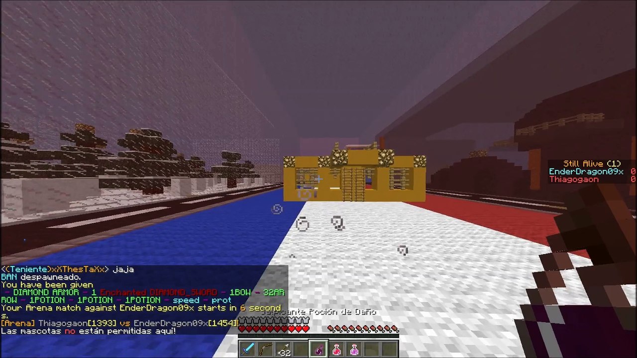Minecraft-Pelea contra un hacker