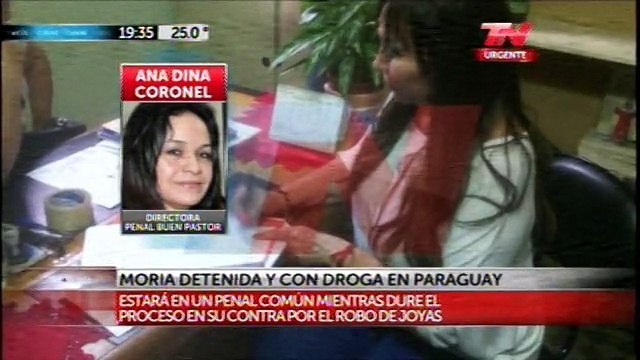 Moria Casan acepto la tenencia de drogas en Paraguay
