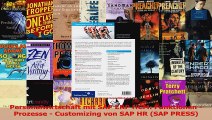 Download  Personalwirtschaft mit SAP ERP HCM Funktionen  Prozesse  Customizing von SAP HR SAP PDF Online