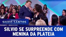 Silvio Santos se surpreende com menina da plateia