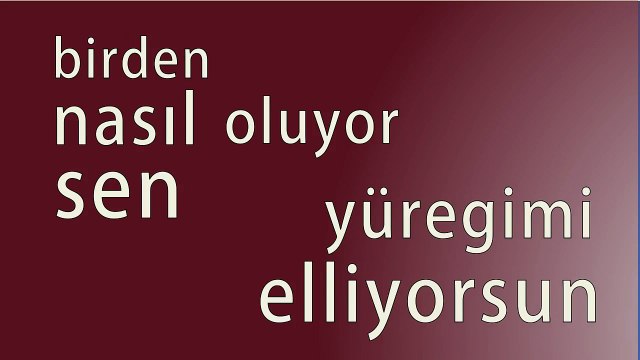 Selin Durmuş - Kinetic Typography (Cemal Süreya-Üvercinka)