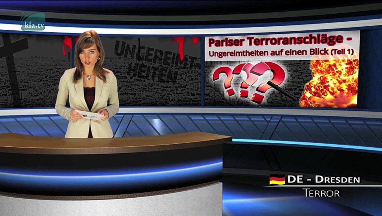 Klagemauer.Tv 2015.12.15 Les incohérences relatives aux attaques terroristes de Paris (1ère partie)