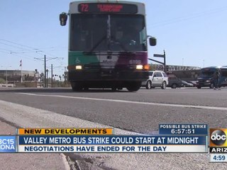 Valley Metro bus drivers could strike immediately