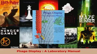 Download  Phage Display  A Laboratory Manual PDF Free