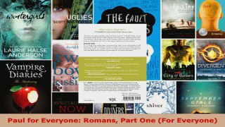 Download  Paul for Everyone Romans Part One For Everyone EBooks Online