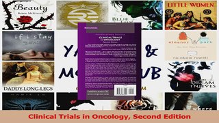 Read  Clinical Trials in Oncology Second Edition Ebook Free