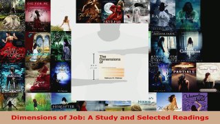 Read  Dimensions of Job A Study and Selected Readings Ebook Free