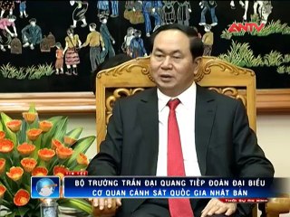 Bộ trưởng Trần Đại Quang tiếp đoàn đại biểu Cơ quan Cảnh sát Quốc gia Nhật Bản