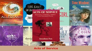 Read  Acts of Service Ebook Free