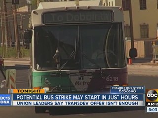 Potential bus strike could affect Valley commuters