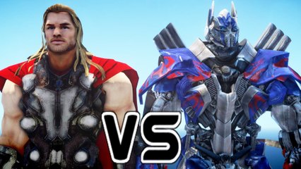 THOR VS OPTIMUS PRIME (Transformers) - EPIC BATTLE