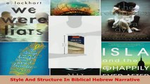 Read  Style And Structure In Biblical Hebrew Narrative EBooks Online