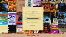 Read  Historical Criticism and Theological Interpretation of Scripture EBooks Online
