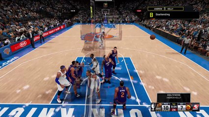 Andrew Kelly #8 with huge cockback dunk