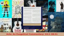 Download  Acts An Exegetical Commentary 2412831 EBooks Online