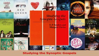 Read  Studying the Synoptic Gospels Ebook Free