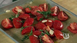 Roasted Squash Salad with Tomatoes, Arugula and Prosciutto di San Daniele