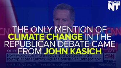 Climate Change Was Only Mentioned Once At The GOP Debate