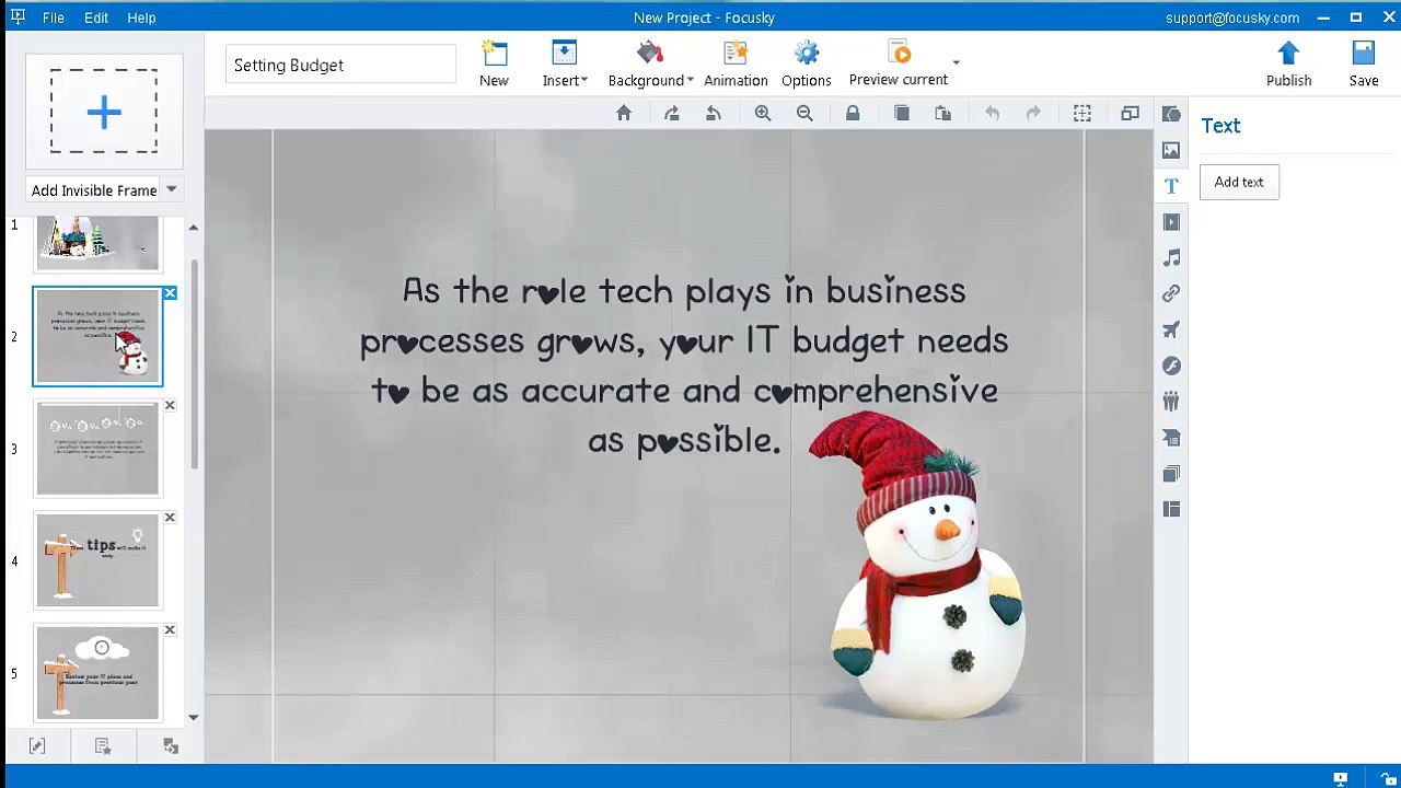 Create Rich Content Presentation via Presentation Website